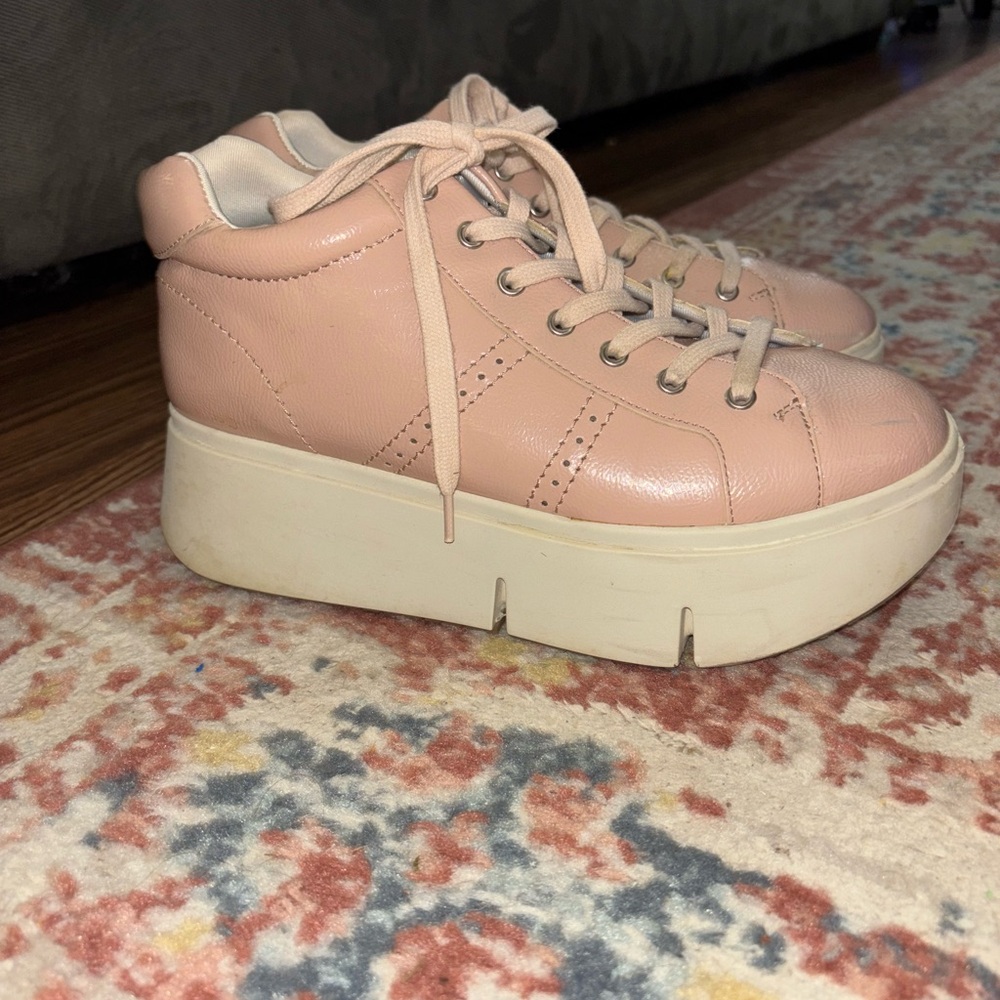Women's Pink Platform Sneakers
